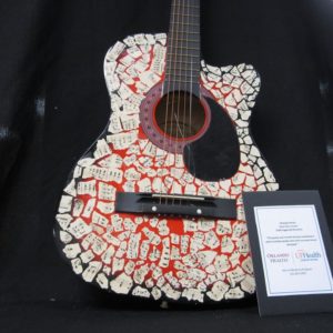 Sheet Music Mosaic Guitar by Multiple Artists