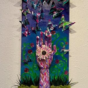 Flying Colored Petals by JJ Gonzalez