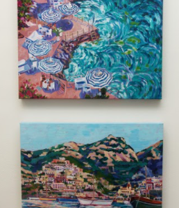 Umbrellas at La Scogliera, Positano by Heather Nagy