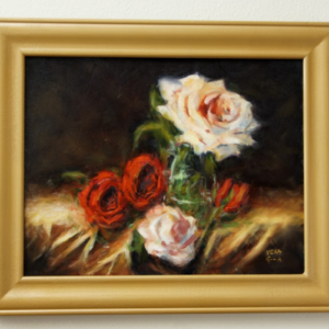 Copper Kettle and Flowers by Vera Gubnitskaia