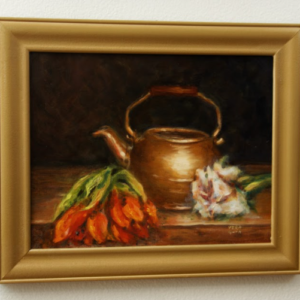 Still Life with Roses by Vera Gubnitskaia