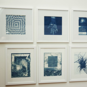 Landlocked Cyanotype by Rocky Grimes