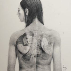 Girl with Popeye Tattoo by BAYO