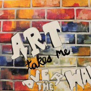 Art Takes Me Over The Wall by Toni Slones