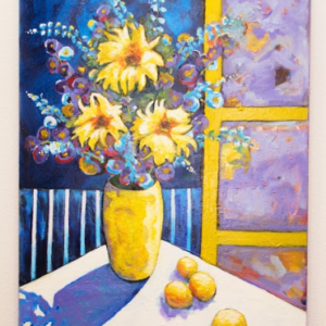 Flowers by the Window by Carol Brown