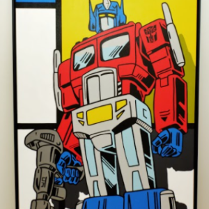 Mondrian Optimus Prime by Jay Geeker