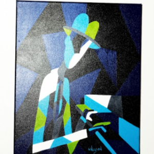 Jazz Guys Blue 2 by Grant Nelson