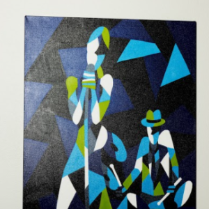 Jazz Guys Blue Big 2 by Grant Nelson