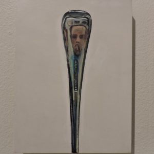 Spoon Handle Self-Portrait II by Annette Tojar