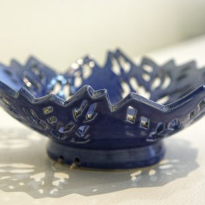 Navajo Bowl #1 (Blue) by Angela Amore