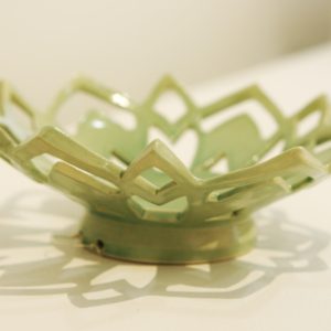 Cathedral Bowl #2 (Teal) by Angela Amore