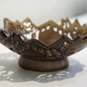 Navajo Bowl #1 (Gray) by Angela Amore