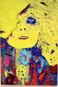 Tearing Me Off The Wall in Yellow by Pamela Loudon