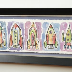 Retro Rocket Runway by David Buckley