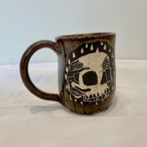 Skull Mug "Copper" by Anayansi Jones